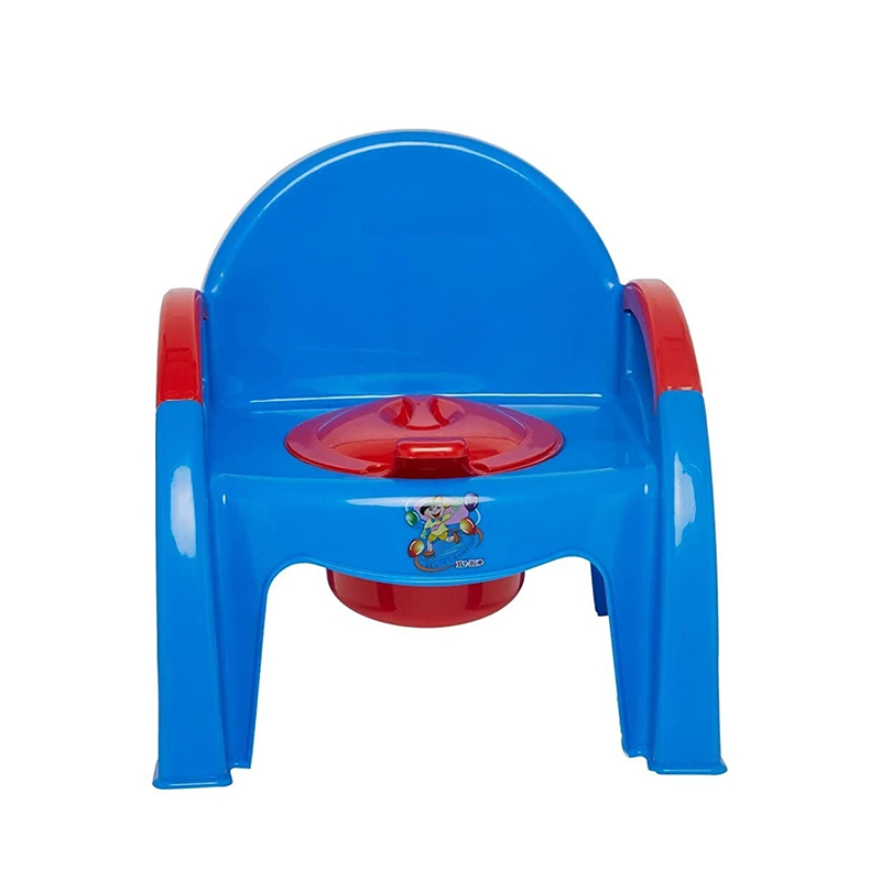 Baby’s Toilet Potty Training Seat Chair with Upper Closing Lid and Removable Bowl – Blue