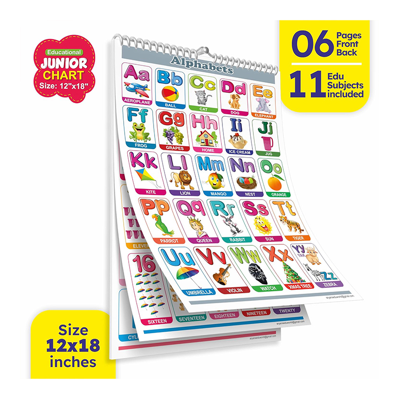 Look N Learn Junior Educational Chart | 11 Subjects |  Kids Age 2+